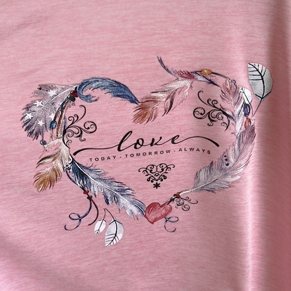 Love -Today -Tomorrow -Always Dri Fit Crop Top - SIZE L - Picture 3 of 4
